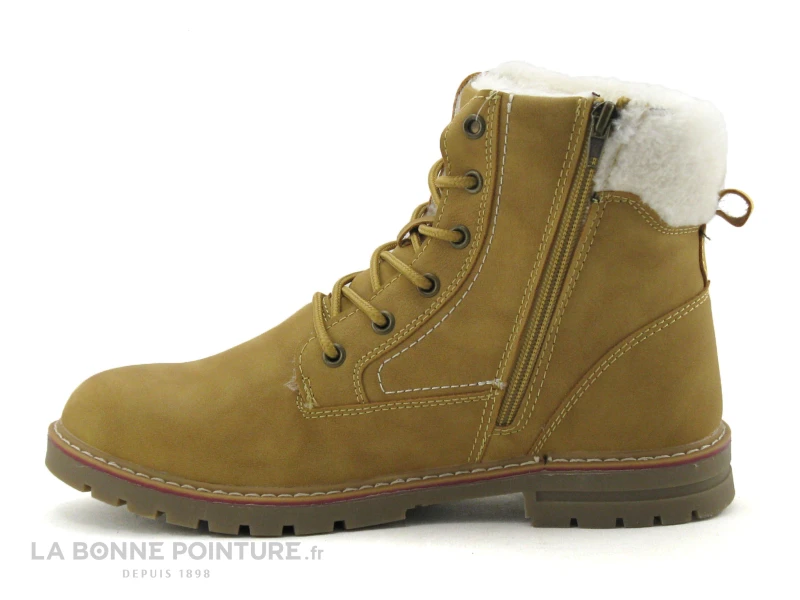 Morans WALDY Camel - Fourrure Beige - Bottine Fourree Femme 4 Morans WALDY Camel - Fourrure Beige - Bottine Fourree Femme – Image 2