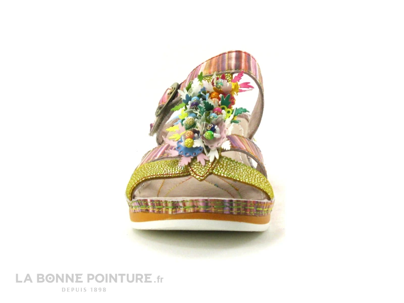 Laura Vita BRCUELO 242 Jaune Multicolore - Mule Femme 4 Laura Vita BRCUELO 242 Jaune Multicolore - Mule Femme – Image 2