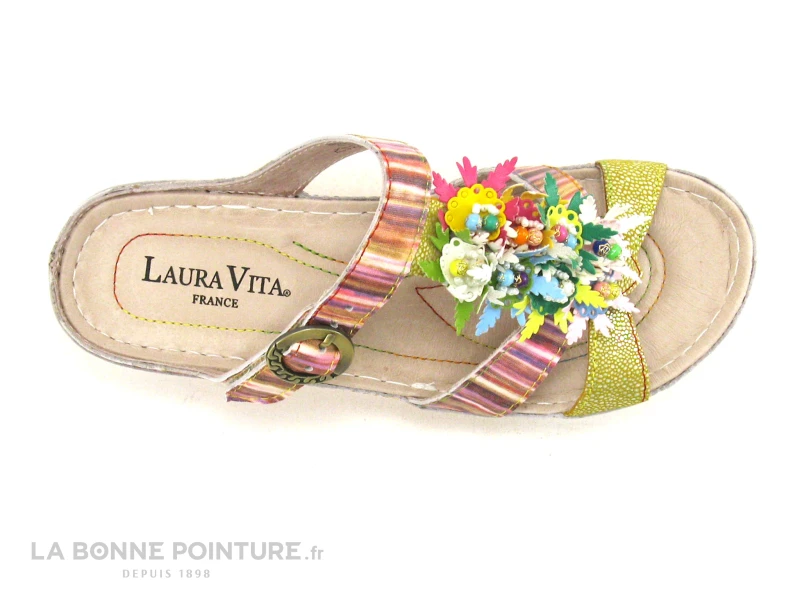 Laura Vita BRCUELO 242 Jaune Multicolore - Mule Femme 8 Laura Vita BRCUELO 242 Jaune Multicolore - Mule Femme – Image 6