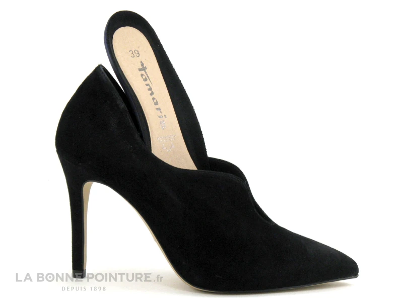Tamaris 1-24418-22 Black - Escarpin Noir - Vague - Talon Aiguille 7 Tamaris 1-24418-22 Black - Escarpin Noir - Vague - Talon Aiguille – Image 5