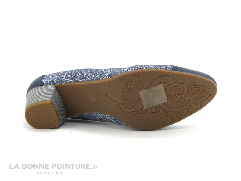 Fugitive CAMPO Navy Gamme Blue - Escarpin 8 Fugitive CAMPO Navy Gamme Blue - Escarpin – Image 6