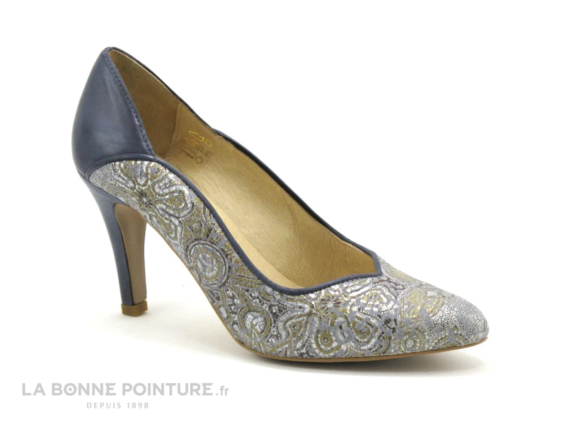 Rue Pietonne JOREL T7 Pastel Royal - Escarpin Talon Haut 3 Rue Pietonne JOREL T7 Pastel Royal - Escarpin Talon Haut