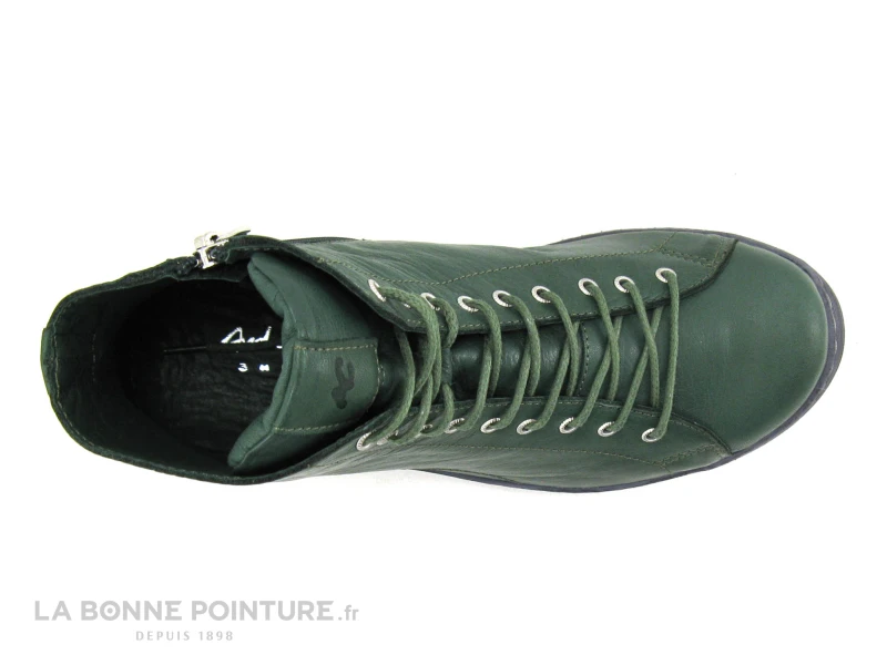 Andrea Conti Tanne 0344900-147 - Basket Montante Femme Cuir Vert 8 Andrea Conti Tanne 0344900-147 - Basket Montante Femme Cuir Vert – Image 6