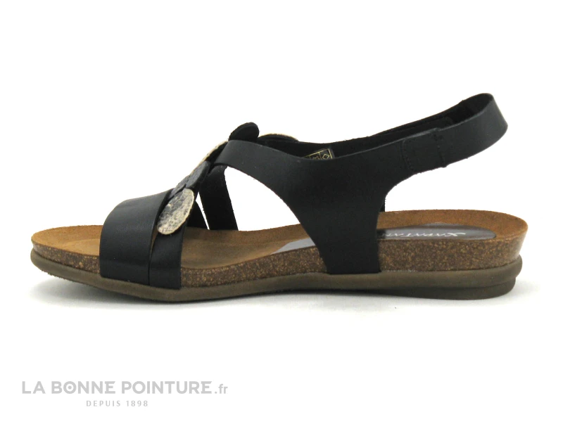 Xapatan 1062 Noir - Serpent - Sandale Femme - Talon Compense 5 Xapatan 1062 Noir - Serpent - Sandale Femme - Talon Compense – Image 3