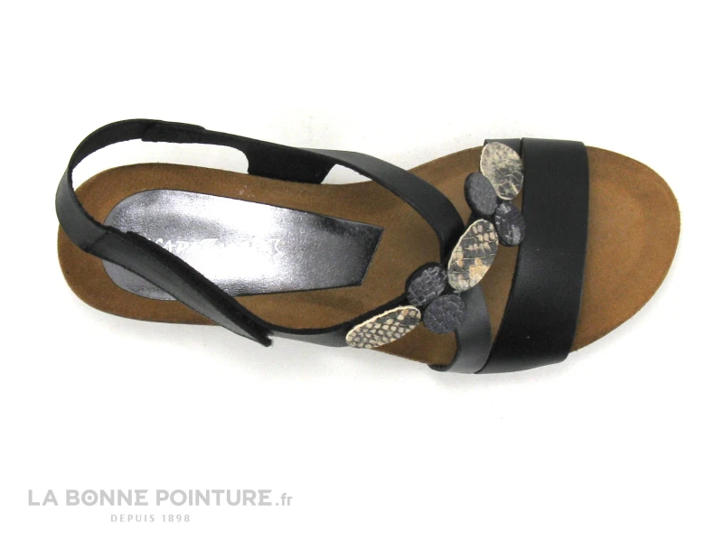 Xapatan 1062 Noir - Serpent - Sandale Femme - Talon Compense 8 Xapatan 1062 Noir - Serpent - Sandale Femme - Talon Compense – Image 6