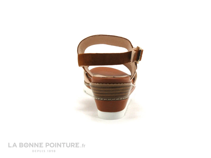 Fugitive BAYANE - Camel Nude Gold - Nu-pieds Femme 6 Fugitive BAYANE - Camel Nude Gold - Nu-pieds Femme – Image 4