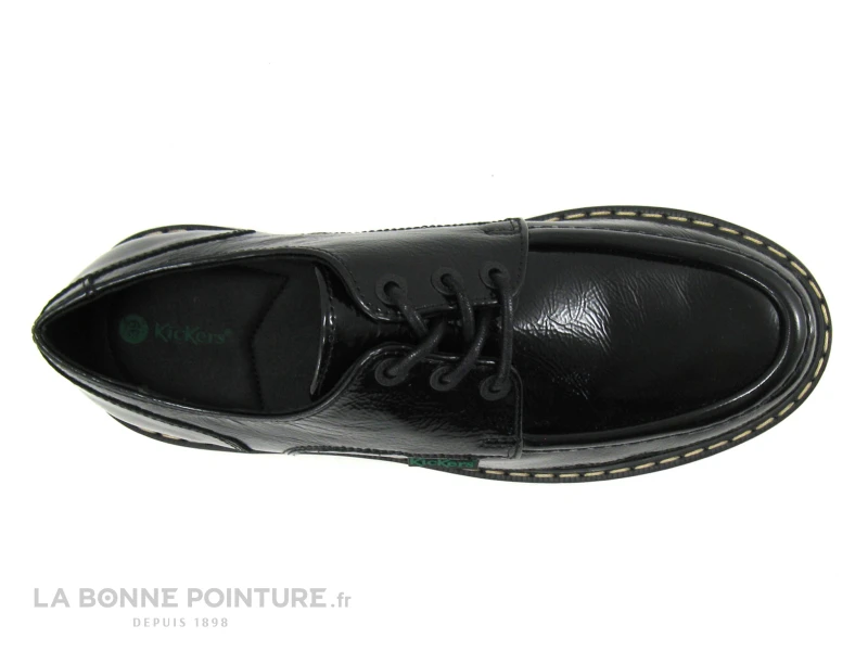 Kickers KICK DECKLOW Noir Vernis - 911270 - Chaussure Basse Femme 8 Kickers KICK DECKLOW Noir Vernis - 911270 - Chaussure Basse Femme – Image 6