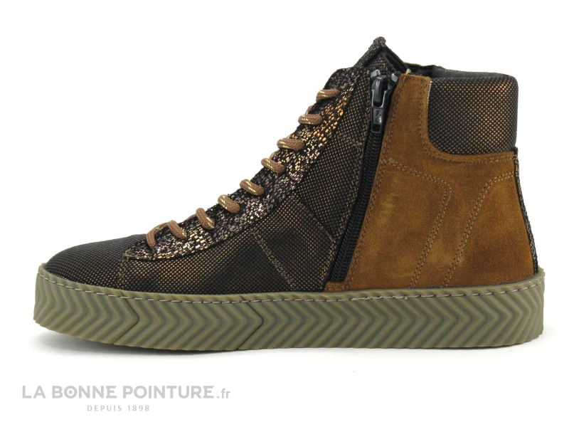 La Vie Est Belle - FUSAIN - Marron - Basket Montante Femme 5 La Vie Est Belle - FUSAIN - Marron - Basket Montante Femme – Image 3