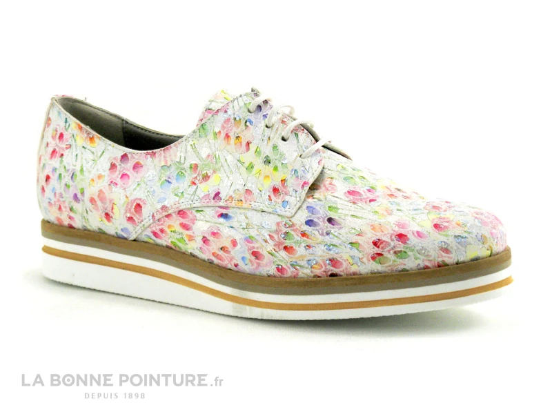 Dorking ROMY D7850-GY Blanc Glory - Multicolore - Chaussure Basse 3 Dorking ROMY D7850-GY Blanc Glory - Multicolore - Chaussure Basse