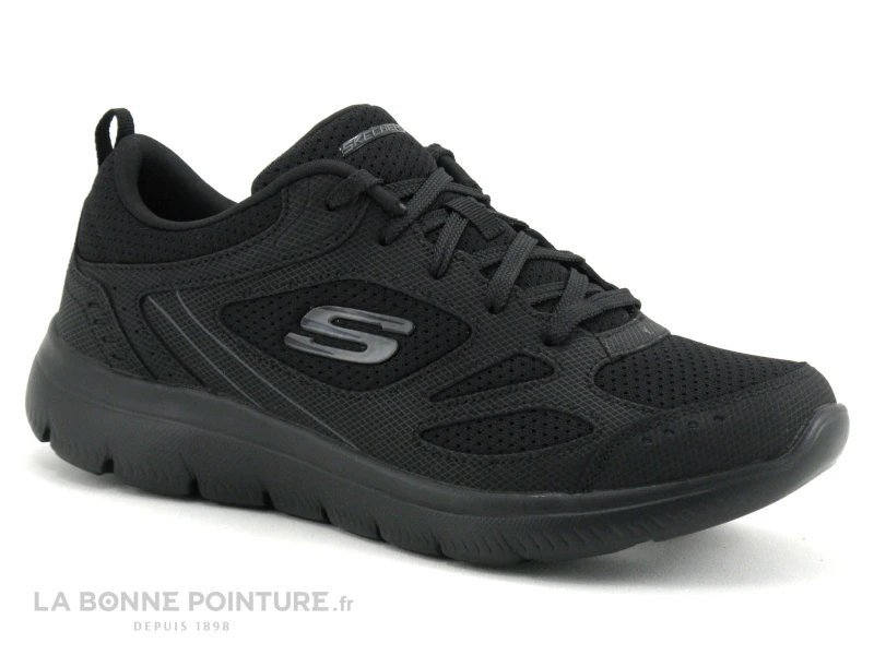 Skechers 12982 Summits Suited Black - Basket Sport Femme 3 Skechers 12982 Summits Suited Black - Basket Sport Femme