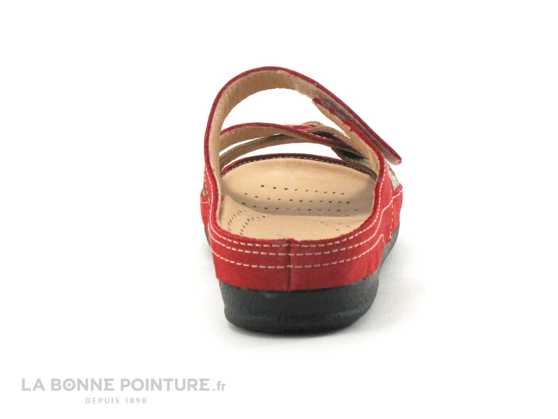 Pedi Girl CLOW Rouge - Mule Confort Femme 6 Pedi Girl CLOW Rouge - Mule Confort Femme – Image 4
