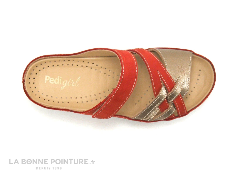 Pedi Girl CLOW Rouge - Mule Confort Femme 8 Pedi Girl CLOW Rouge - Mule Confort Femme – Image 6