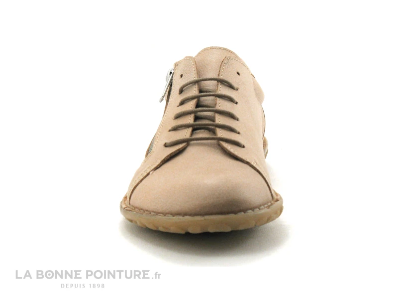 Alce Shoes 9123 - Beige - Lacet Coton - Zip - Chaussure Basse 4 Alce Shoes 9123 - Beige - Lacet Coton - Zip - Chaussure Basse – Image 2