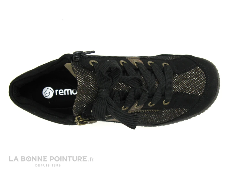 Remonte R1481-03 - Noir - Bronze Antic - Basket Montante Femme 8 Remonte R1481-03 - Noir - Bronze Antic - Basket Montante Femme – Image 6