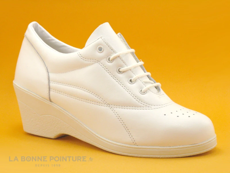 Bopy Lucie Permt Blanc Chaussure Compensee 7 Bopy Lucie Permt Blanc Chaussure Compensee – Image 5