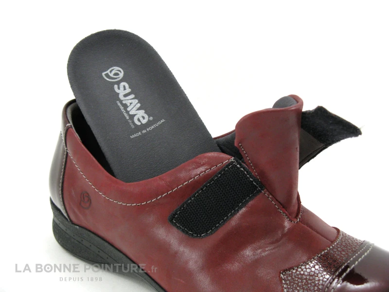 Suave Dallas 7510 TS Velcro - Maroon Multi - Chaussure Bordeaux Femme 7 Suave Dallas 7510 TS Velcro - Maroon Multi - Chaussure Bordeaux Femme – Image 5
