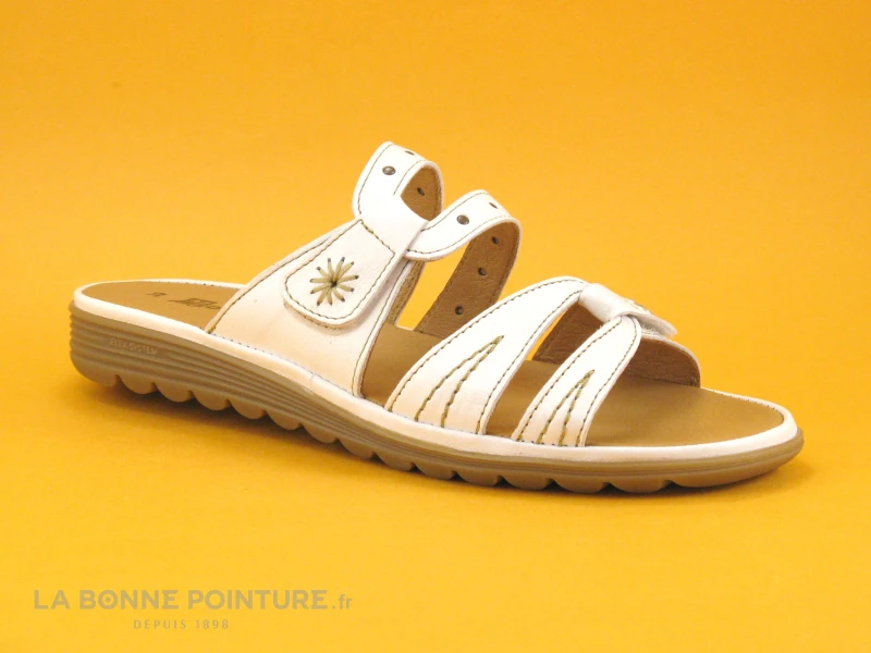 Morans FEUGES Blanc - Mule Femme Brides Reglables 3 Morans FEUGES Blanc - Mule Femme Brides Reglables