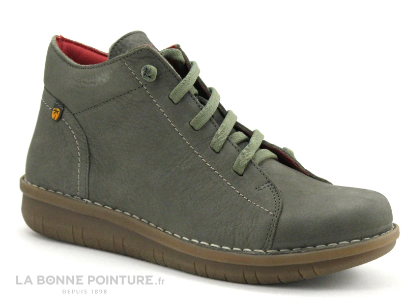 Jungla 7552 Kaki - Chaussure Montante Femme Avec Elastique Et Zip 7 Jungla 7552 Kaki - Chaussure Montante Femme Avec Elastique Et Zip – Image 5