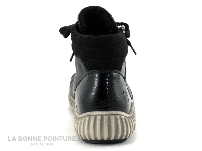 Remonte R8271-01 - Basket Montante Femme Noire Zippee 6 Remonte R8271-01 - Basket Montante Femme Noire Zippee – Image 4