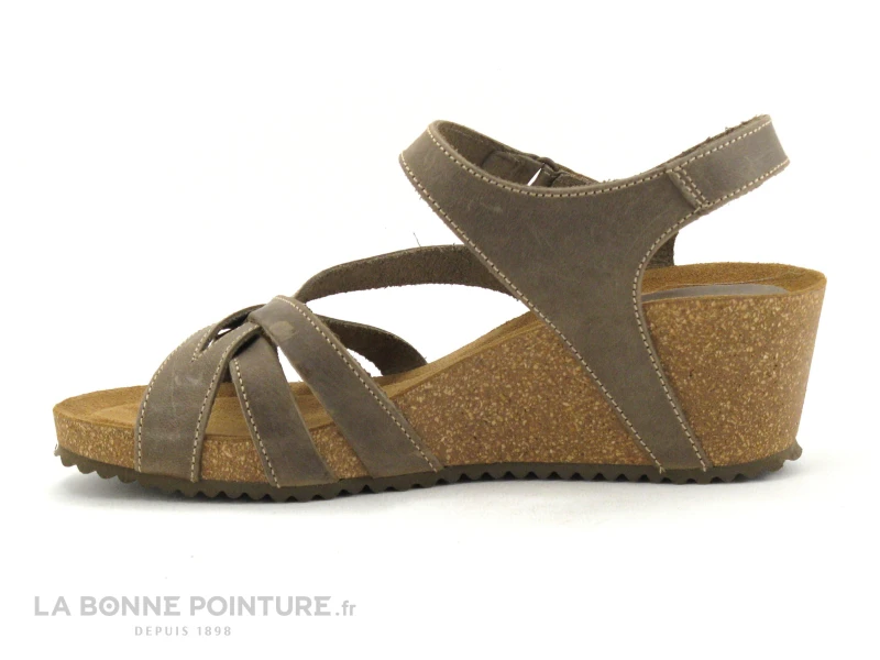Inter Bios 5633 Pardo Marron - Sandale Talon Compense 5 Inter Bios 5633 Pardo Marron - Sandale Talon Compense – Image 3