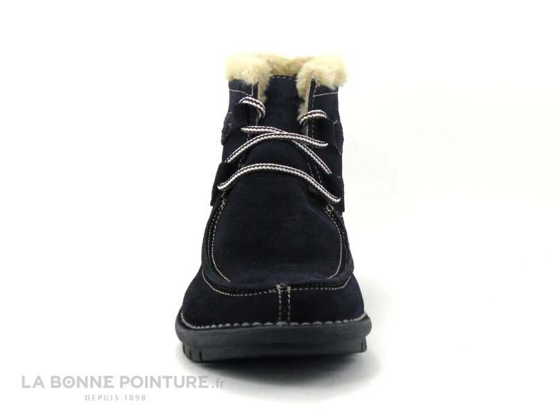 Alce Shoes 9388 Bleu Marine - Fourrure Beige - Chaussure Montante F 4 Alce Shoes 9388 Bleu Marine - Fourrure Beige - Chaussure Montante F – Image 2