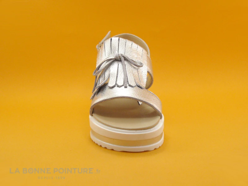 We Do 44562 Silver - Sandale Compensee Gris Metal 4 We Do 44562 Silver - Sandale Compensee Gris Metal – Image 2