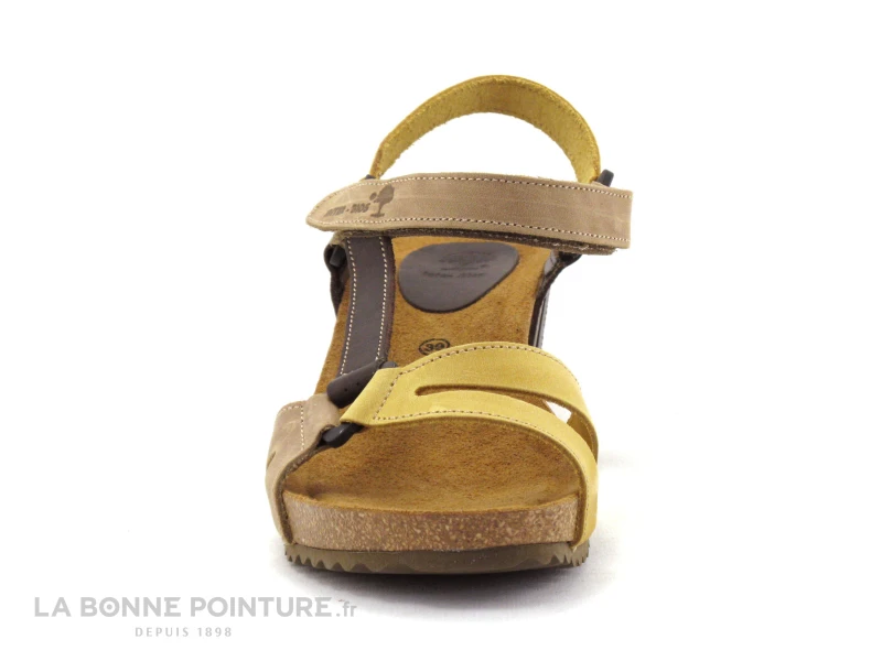 Inter Bios 5610 Beige Moka Mostaza - Sandale Compensee 4 Inter Bios 5610 Beige Moka Mostaza - Sandale Compensee – Image 2