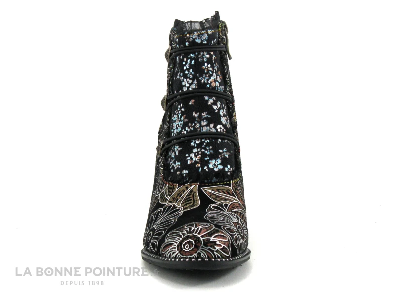 Laura Vita ALCBANEO 130F Cerise - Boots Femme Noire - Rouge Talon Haut 4 Laura Vita ALCBANEO 130F Cerise - Boots Femme Noire - Rouge Talon Haut – Image 2