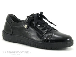 3 Points De Suspension KIAZIP 19450 Vernis Noir - Derby Femme