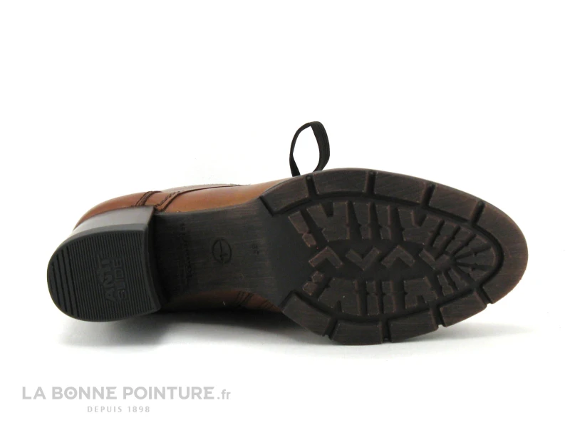 Tamaris 1-25103-27 Cognac Leather - Bottine Marron Talon Epais 9 Tamaris 1-25103-27 Cognac Leather - Bottine Marron Talon Epais – Image 7
