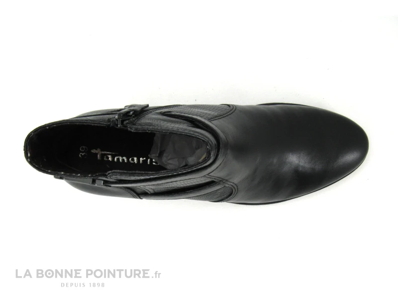 Tamaris 1-25373-27 - Bottine Femme Noire - Cotes Reptile 8 Tamaris 1-25373-27 - Bottine Femme Noire - Cotes Reptile – Image 6