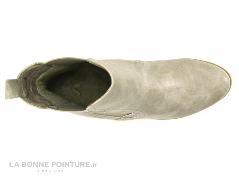 Marco Tozzi 2-25039-29 Ecru - Bottine Chelsea Femme Blanc Casse 8 Marco Tozzi 2-25039-29 Ecru - Bottine Chelsea Femme Blanc Casse – Image 6