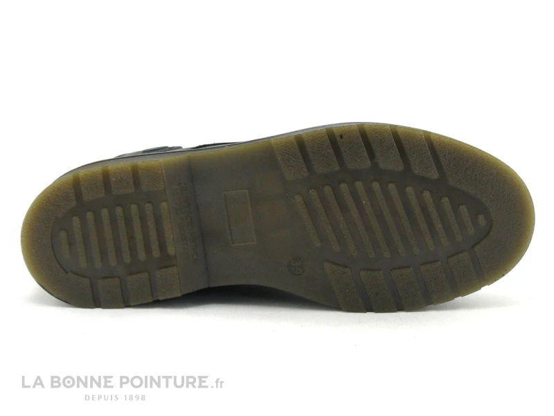 Morans SALBAIN Noir - Boots Femme Cuir Noir Avec Lacet Et Zip 9 Morans SALBAIN Noir - Boots Femme Cuir Noir Avec Lacet Et Zip – Image 7