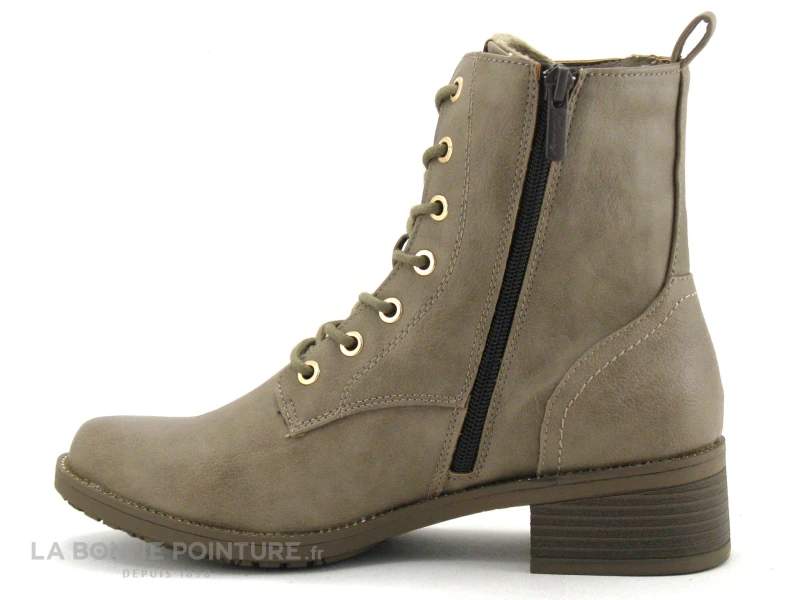 Mustang 1402 502 308 Erde - Bottine Taupe Femme 5 Mustang 1402 502 308 Erde - Bottine Taupe Femme – Image 3