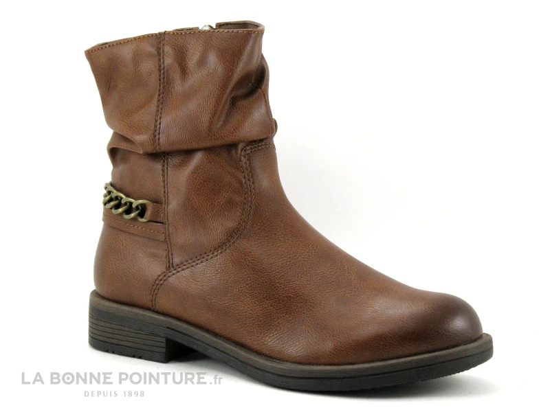 Tamaris 1-25328-27 Cognac - Bottine Avec Chainette Bronze 7 Tamaris 1-25328-27 Cognac - Bottine Avec Chainette Bronze – Image 5