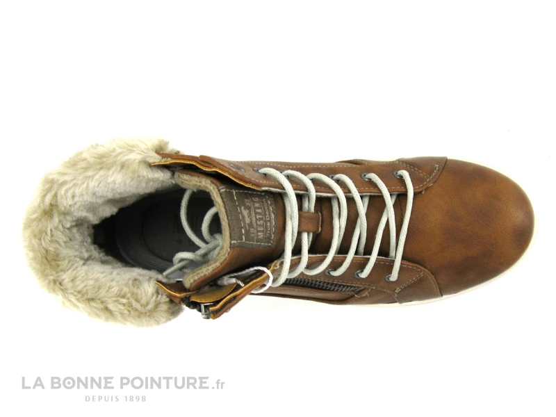 Mustang 1349 504 301 Marronnier - Basket Avec Col Fourrure Femme 8 Mustang 1349 504 301 Marronnier - Basket Avec Col Fourrure Femme – Image 6