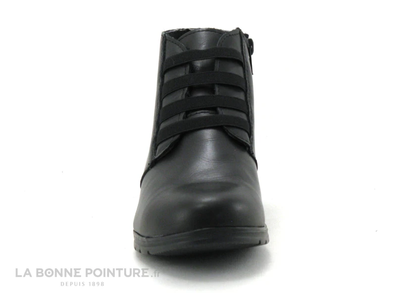 Morans BALAGNY Noir - Boots Femme Noire - Elastiques Et Zip 4 Morans BALAGNY Noir - Boots Femme Noire - Elastiques Et Zip – Image 2