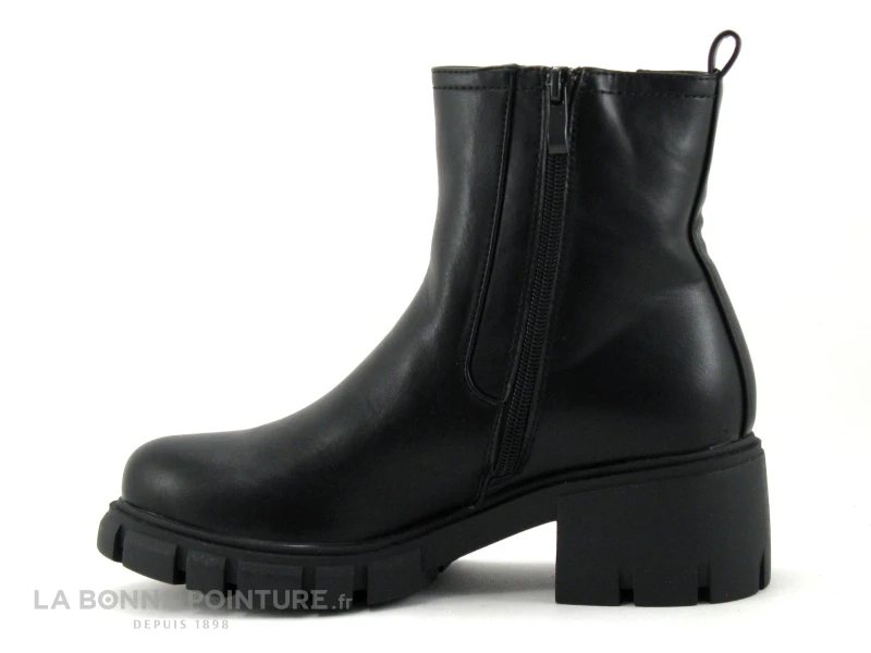 The Divine Factory MR4556 - Noir - Bottine Semelle Epaisse Femme 5 The Divine Factory MR4556 - Noir - Bottine Semelle Epaisse Femme – Image 3