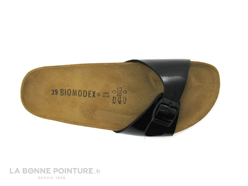 Biomodex 1837 Verni Noir Mule Reglable 8 Biomodex 1837 Verni Noir Mule Reglable – Image 6
