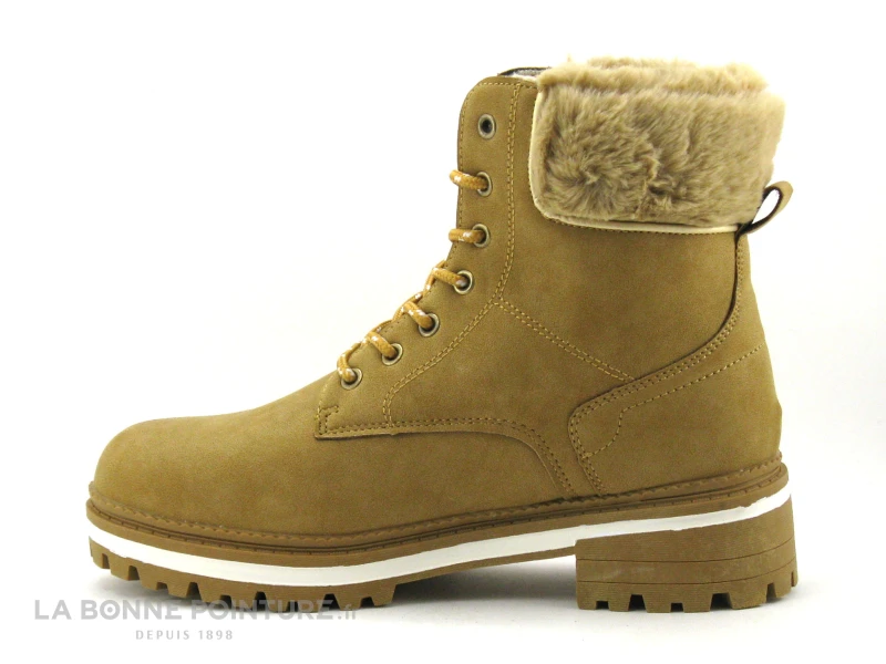 Lois 87770 Camel - Haut Peluche - Bottine Lacet Femme 5 Lois 87770 Camel - Haut Peluche - Bottine Lacet Femme – Image 3