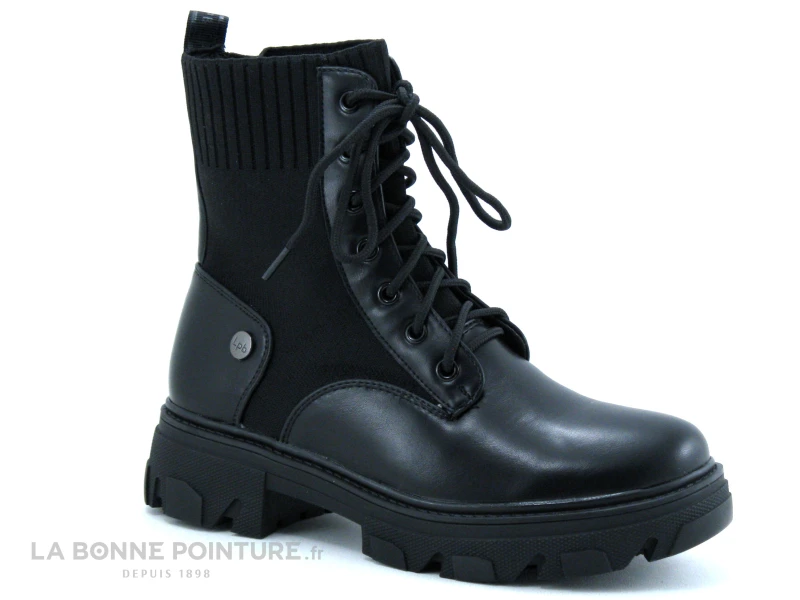 LPB Les Petites Bombes - CHELBY Noir - Bottine Noire Semelle Crantee 3 LPB Les Petites Bombes - CHELBY Noir - Bottine Noire Semelle Crantee