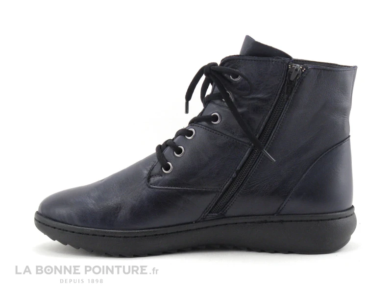 Karyoka Detil 05 Marine Boots Bleu Fonce Zip Lacets 5 Karyoka Detil 05 Marine Boots Bleu Fonce Zip Lacets – Image 3