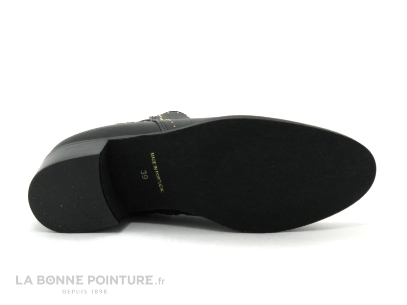 Morans BARILLA Noir - Low Boots Femme Avec Perles Dorees 7 Morans BARILLA Noir - Low Boots Femme Avec Perles Dorees – Image 5