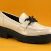 Marco Tozzi 2-24705-29 Cream - Mocassin Plateforme Verni