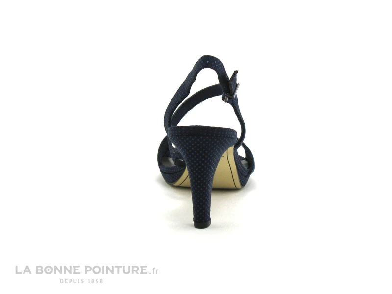 Tamaris 1-28318-22 Navy Dots - Sandale Bleu Marine - Talon Haut 6 Tamaris 1-28318-22 Navy Dots - Sandale Bleu Marine - Talon Haut – Image 4