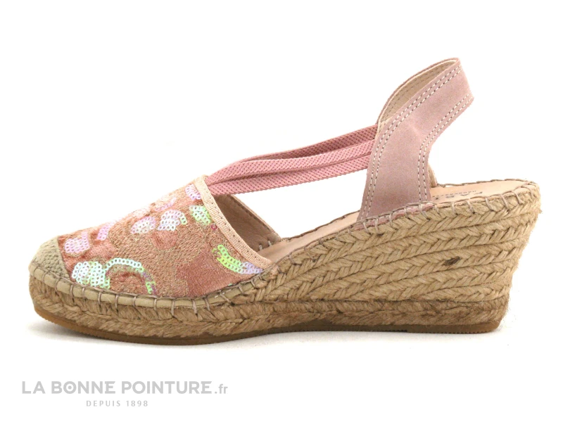 Fabiolas 307180 Rose - Sequins - Espadrille Compensee 5 Fabiolas 307180 Rose - Sequins - Espadrille Compensee – Image 3