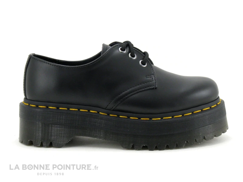Dr. Martens Dr Martens 1461 QUAD Black Polished Smooth - 25567001 - Derbi Plateforme 7 Dr. Martens Dr Martens 1461 QUAD Black Polished Smooth - 25567001 - Derbi Plateforme – Image 5