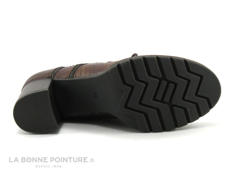 Marco Tozzi 2-25219-27 Cognac Struct - Bottine Marron Talon Large 9 Marco Tozzi 2-25219-27 Cognac Struct - Bottine Marron Talon Large – Image 7