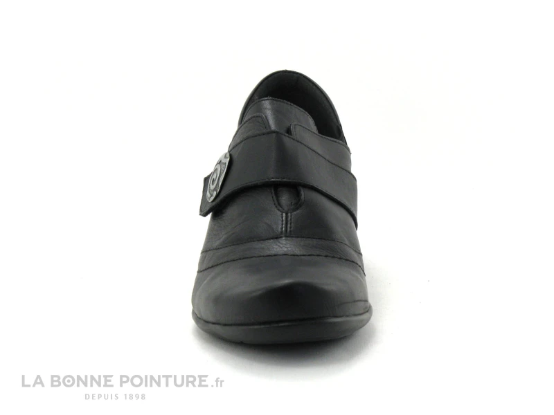 Geo Reino CESITA Fripe Noir - Escarpin Petit Talon - Bride Velcro 4 Geo Reino CESITA Fripe Noir - Escarpin Petit Talon - Bride Velcro – Image 2