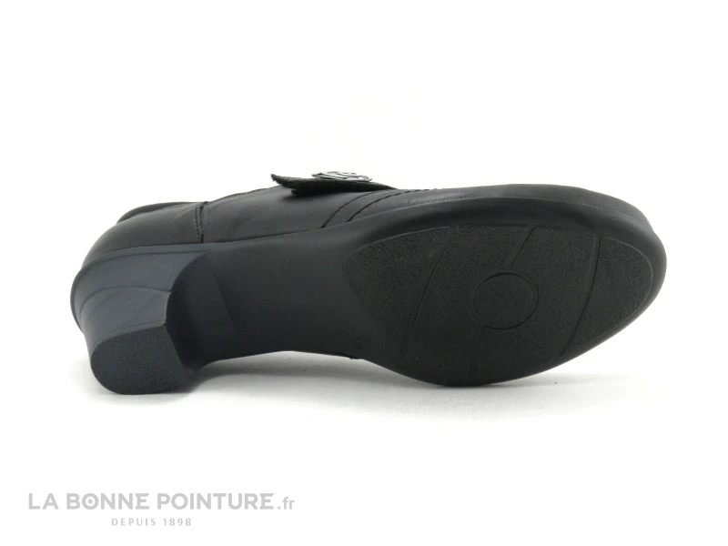 Geo Reino CESITA Fripe Noir - Escarpin Petit Talon - Bride Velcro 9 Geo Reino CESITA Fripe Noir - Escarpin Petit Talon - Bride Velcro – Image 7